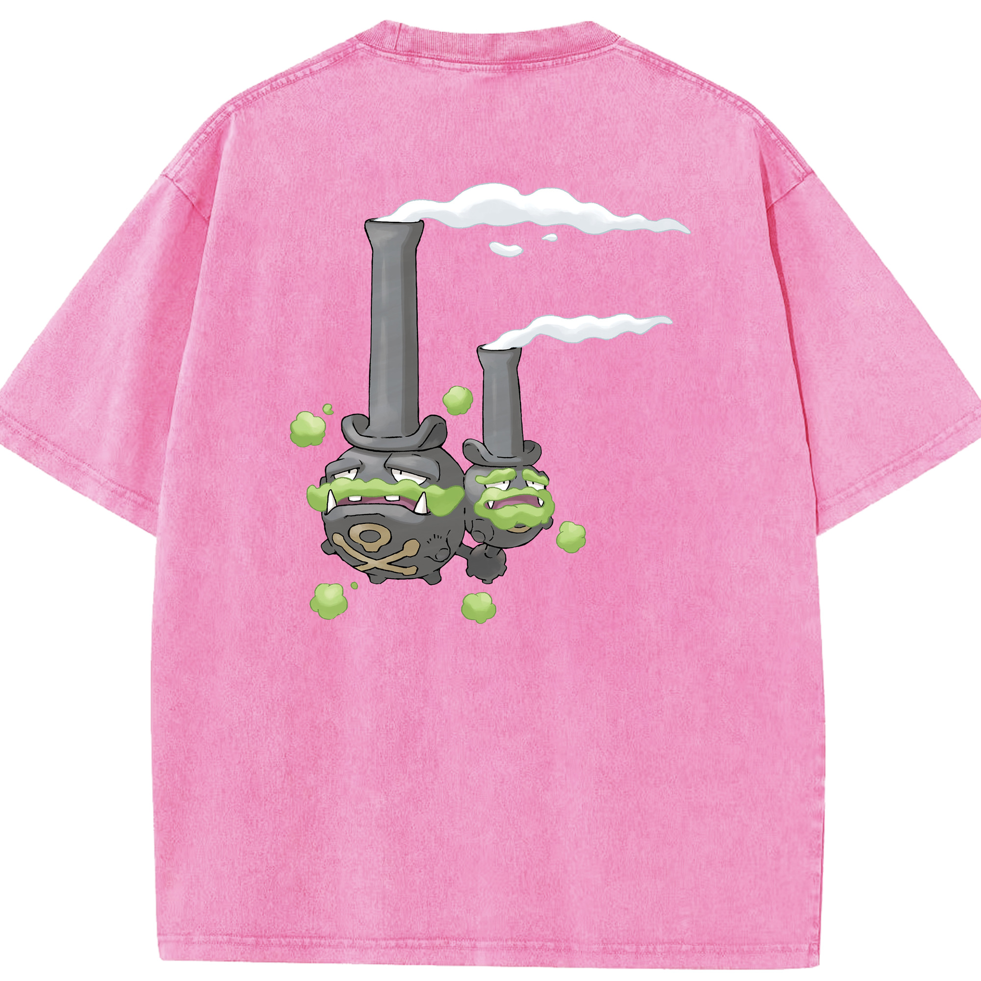 （画像用） ポケットモンスター Pokémon 綿100% ヴィンテージ風 半袖Tシャツ（背面プリント）